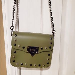 Genuine Leather Crossbody Bag made in Italy